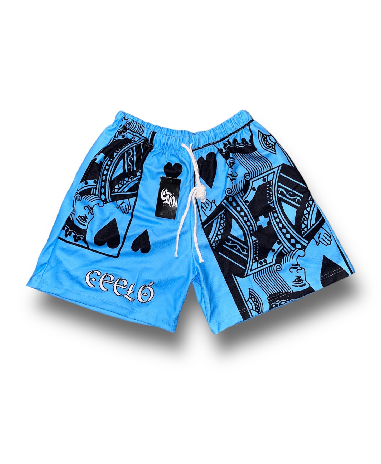 Jack of Hearts Shorts (Sky Blue)