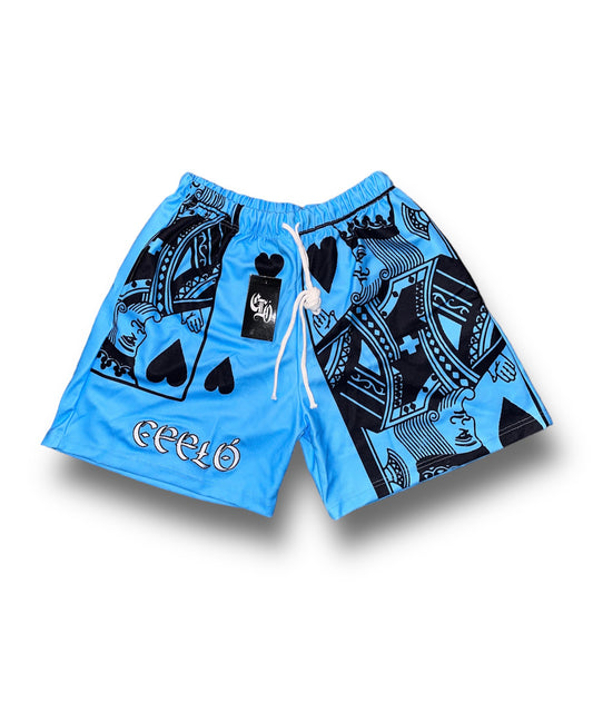 Jack of Hearts Shorts (Sky Blue)